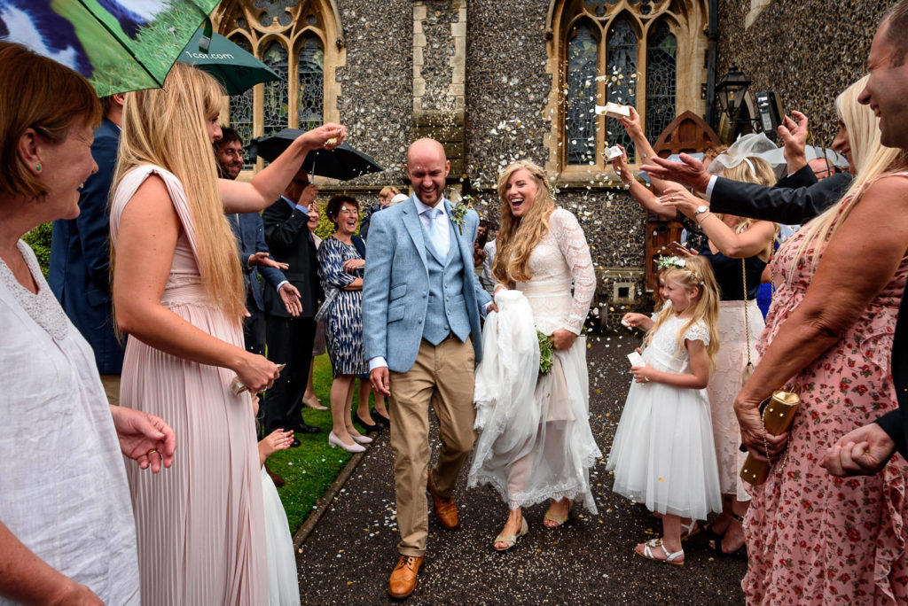 Brighton College Wedding Confetti shot