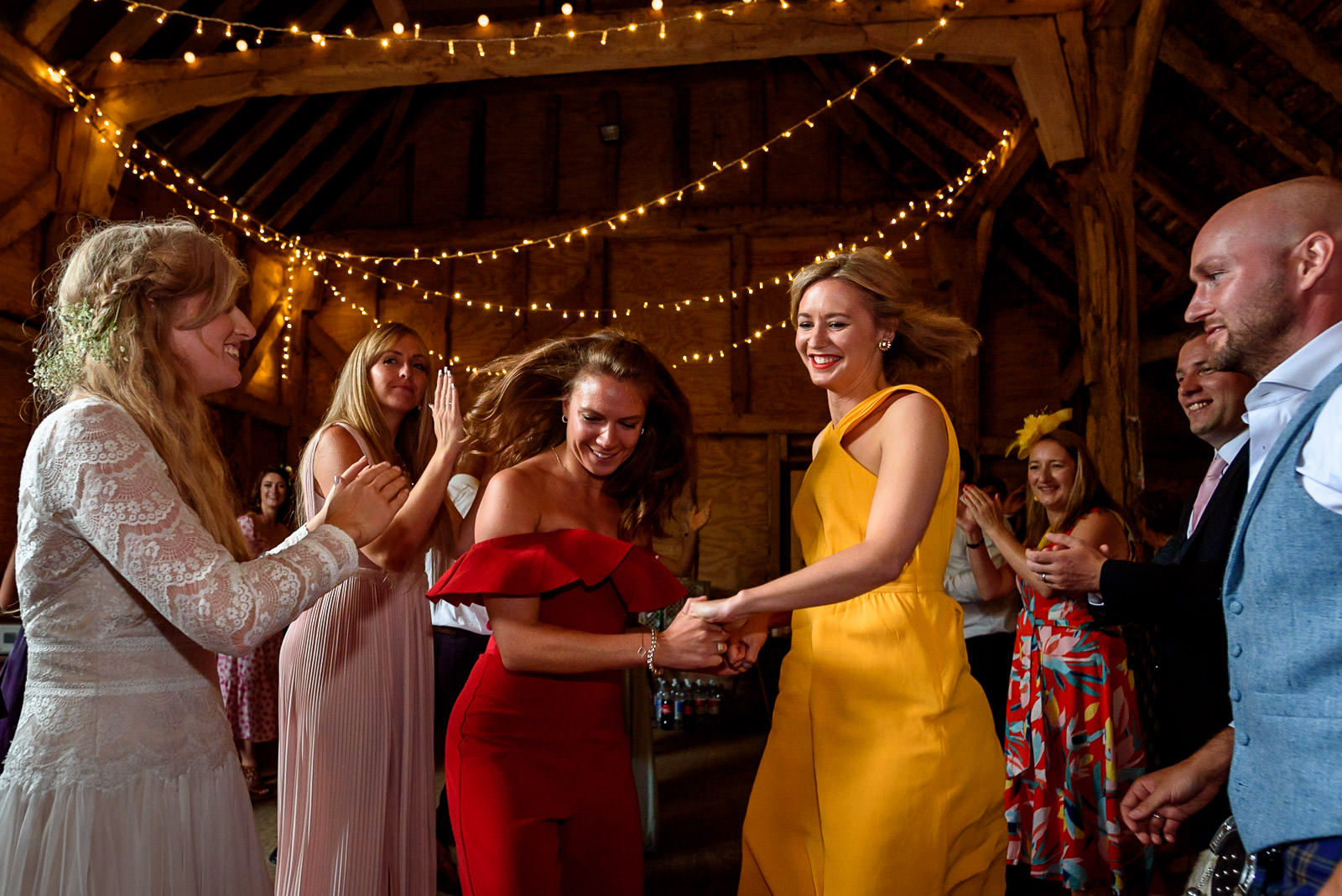 ceilidh dancing at Brighton festival wedding
