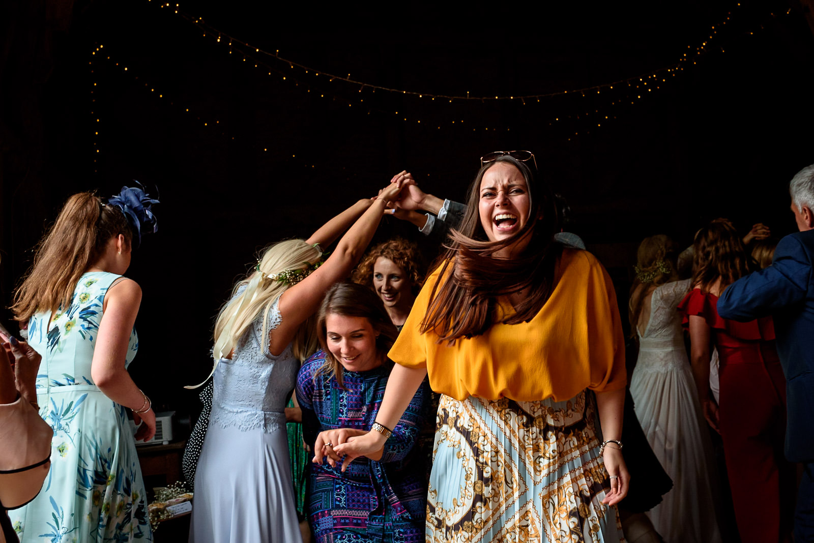 ceilidh dancing at Brighton festival wedding