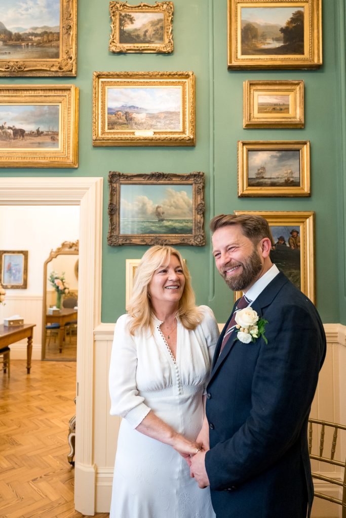 couple getting married at Brighton town hall in Fitzherbert Room
