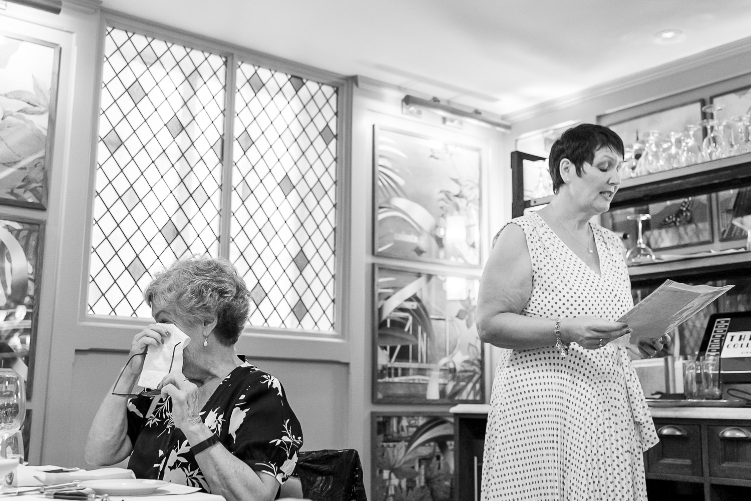 wedding speeches at the Ivy in Brighton