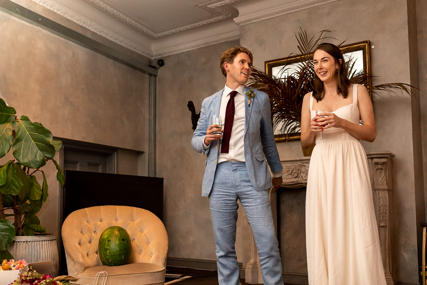 wedding couple giving speech at The Joker Brighton